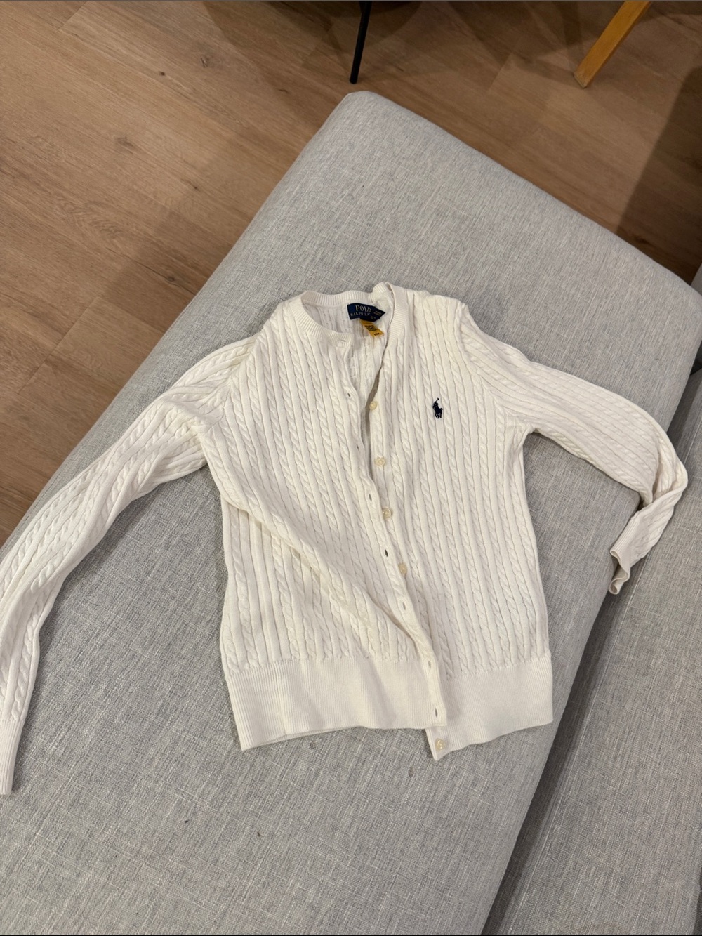 Polo by Ralph Lauren Cream Cable-Knit Sweater